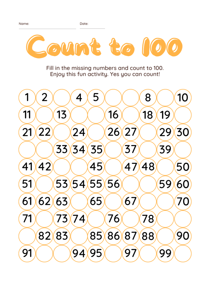 Hindi Counting 1 to 100